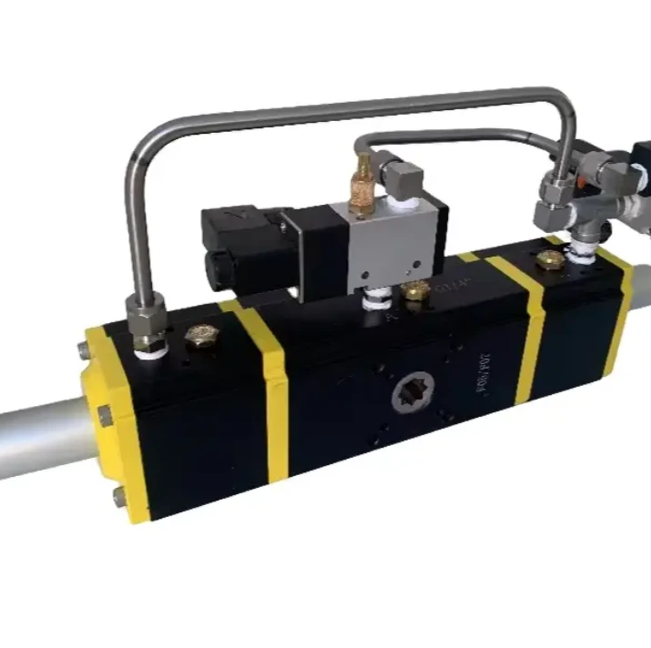 Atuador pneumático de 3 válvulas de esfera de 3 vias