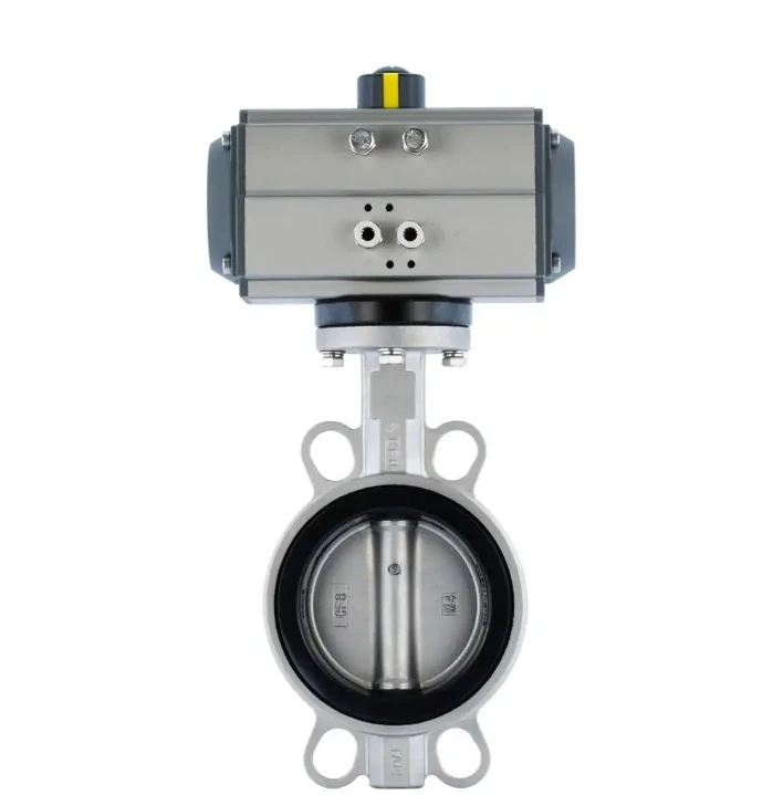 Chinese Manufacturer Price Pneumatic Stainless Steel Wafer Butterfly Valve