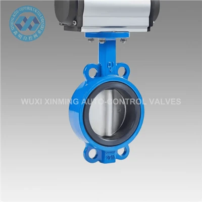 Aço inoxidável SS 304 316 l Válvula de borboleta pneumática da borboleta