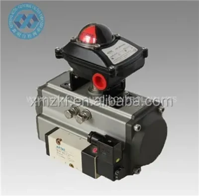 Atuador do cilindro pneumático da válvula Airtac com indicador de posição do atuador e válvula solenóide Airtac