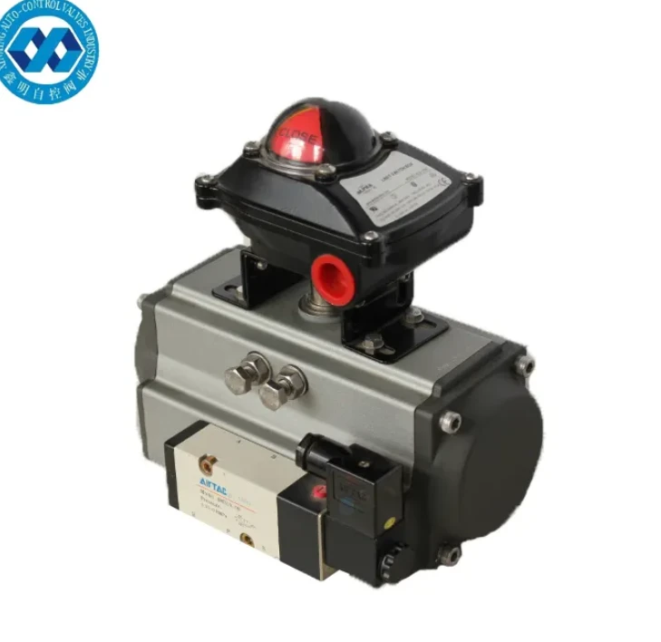 Atuador de cilindro pneumático da válvula Airtac com indicador de posição do atuador